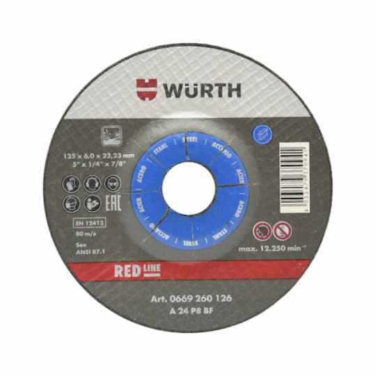 Đĩa mài Blue-TH6,0-BR16,0-D100MM (RED LINE)