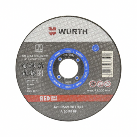 Đĩa cắt Bucket-Blue-SR-TH1,0-B22,23-D125 (RED LINE) 
